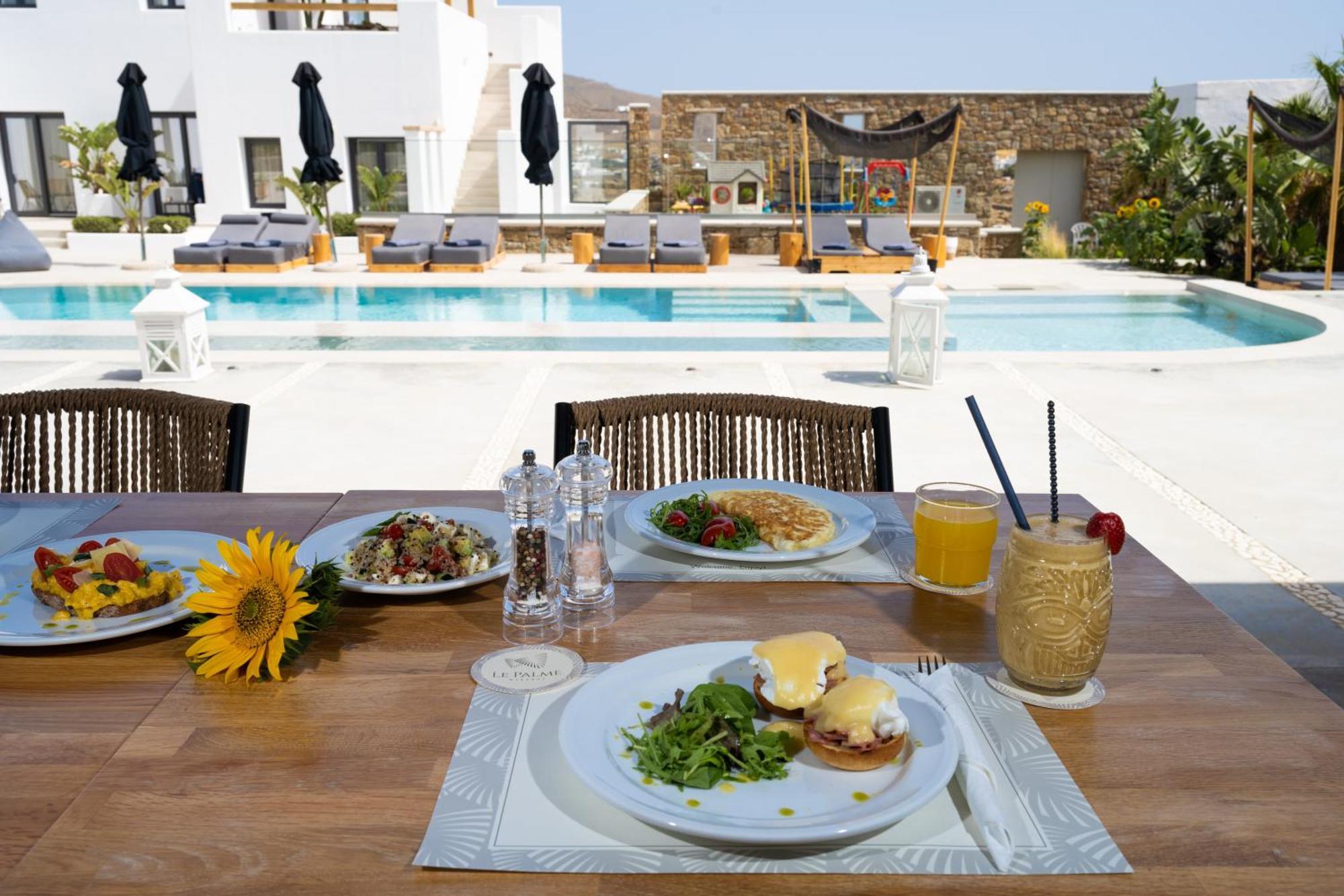 Le Palme Mykonos Hotell Klouvas Exteriör bild
